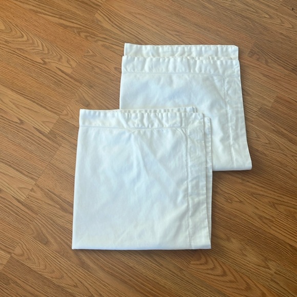 Charter Club Other - Damask Charter Club set of 2 Euro shams 100% Pima cotton white square